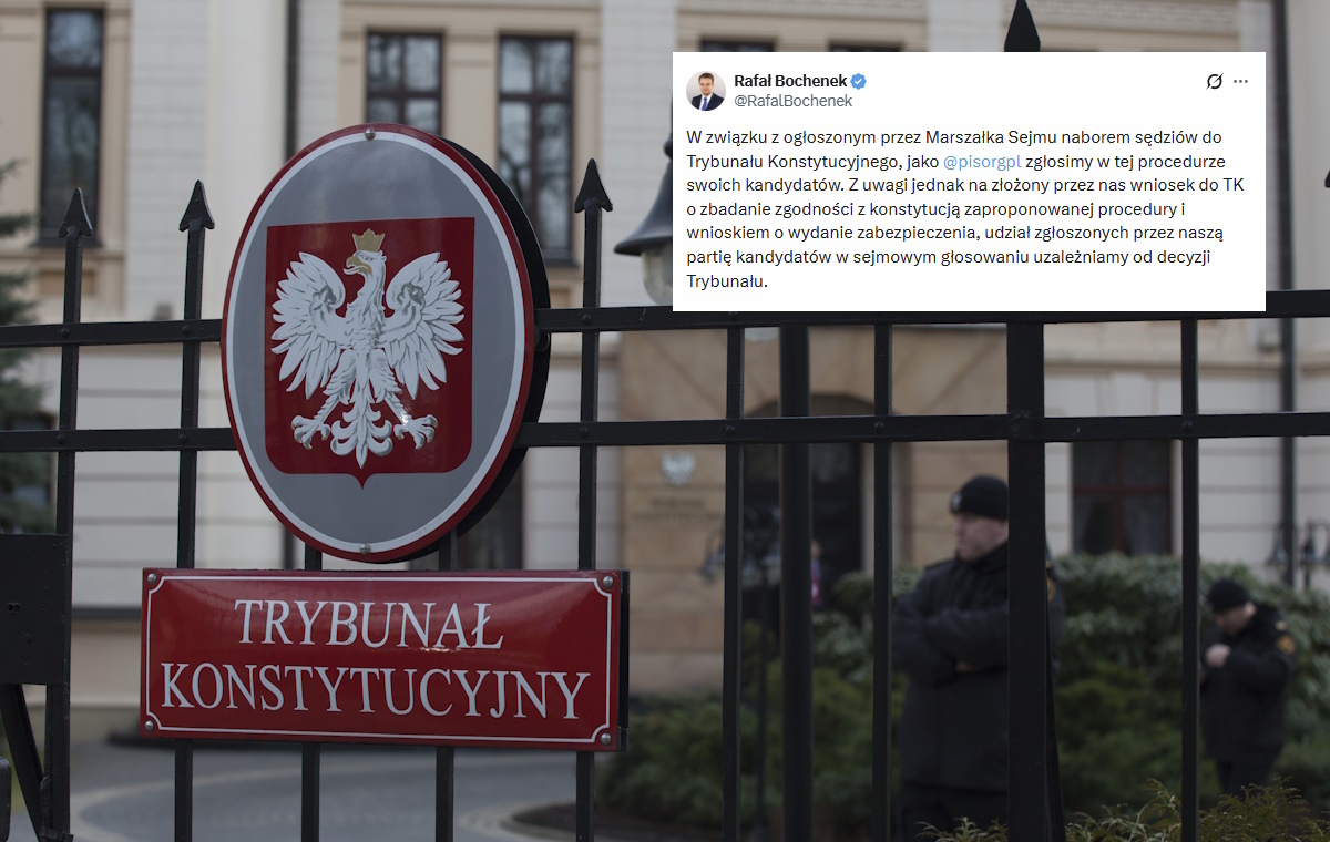 Bochenek: PiS zgłosi swoich kandydatów na sędziów TK