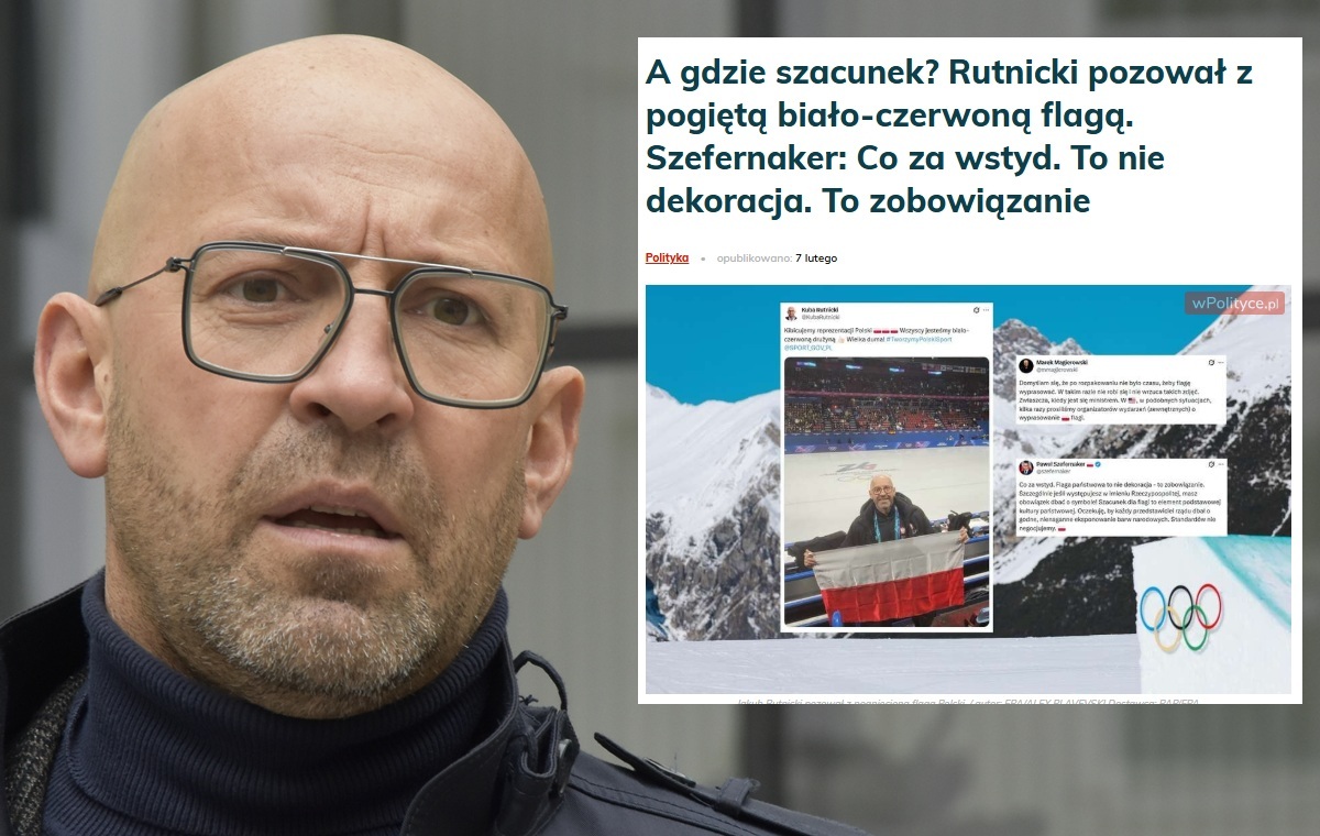 Kuriozalne tłumaczenia Rutnickiego ws. wymiętolonej flagi