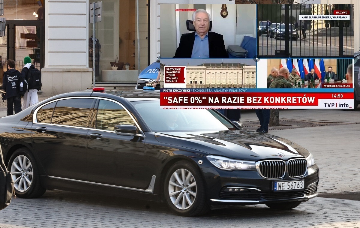 Kuriozalna sytuacja w neo-TVP Info! Chodzi o limuzynę z Tuskiem