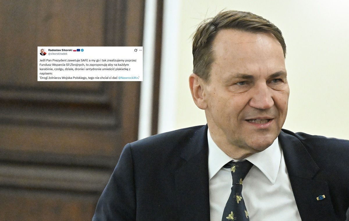 Złośliwy pomysł Sikorskiego, uderzający w prezydenta ws. SAFE