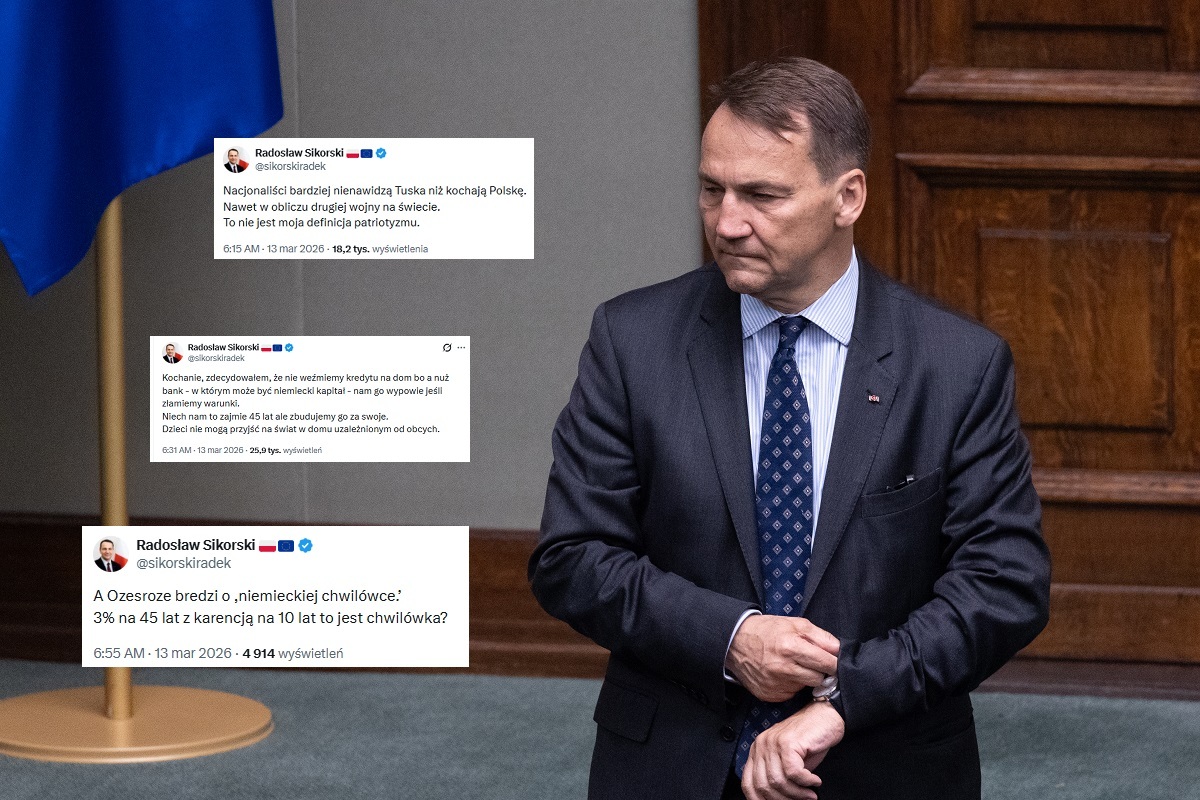Sikorski już od samego rana uderza w prezydenta i weto
