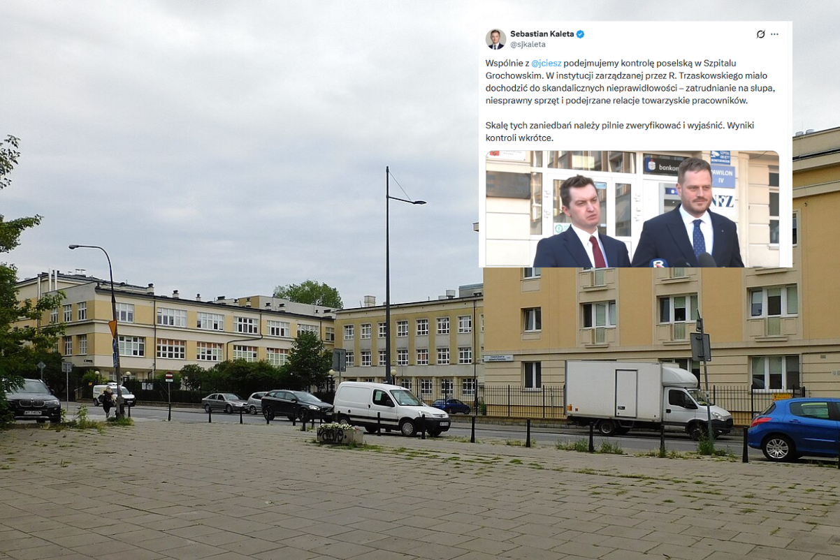 Депутаты от партии "Право и справедливость" проинспектировали больницу имени Гроховского. Они смеялись над телеканалом TVN