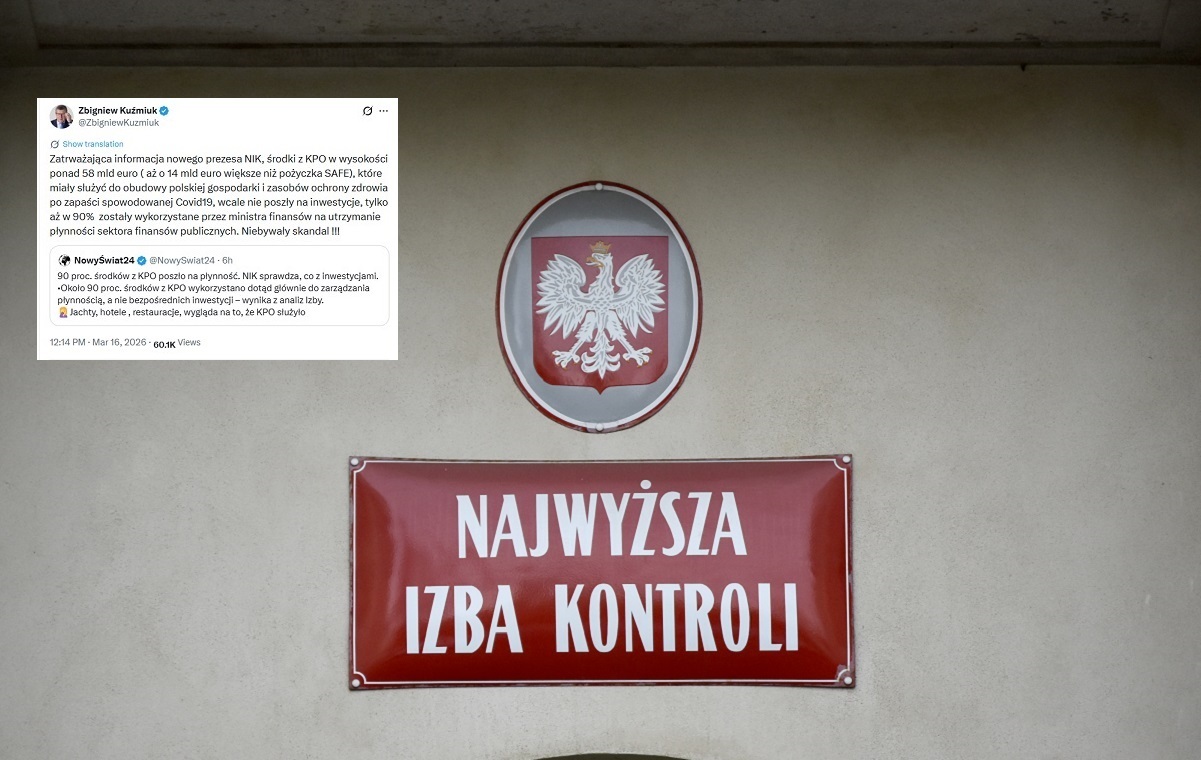 Prezes NIK: 90 proc. środków z KPO nie poszło na inwestycje
