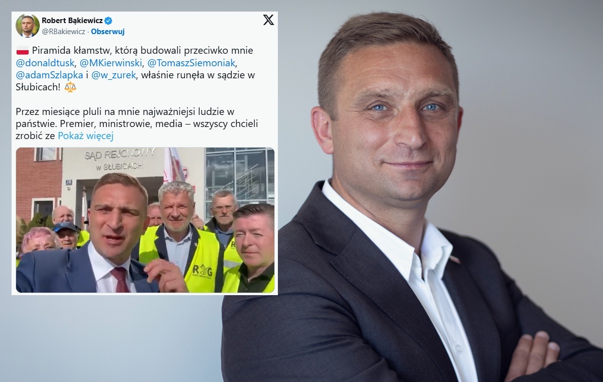 Sąd umorzył postępowanie wobec Bąkiewicza. "Pluli na mnie"
