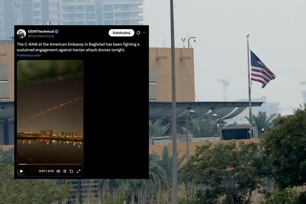 Ambasada USA w Bagdadzie zaatakowana dronami i rakietami!