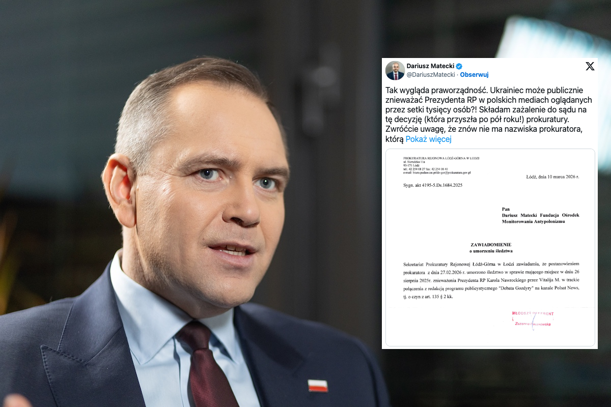 Obraził prezydenta Nawrockiego. Prokuratura umorzyła śledztwo