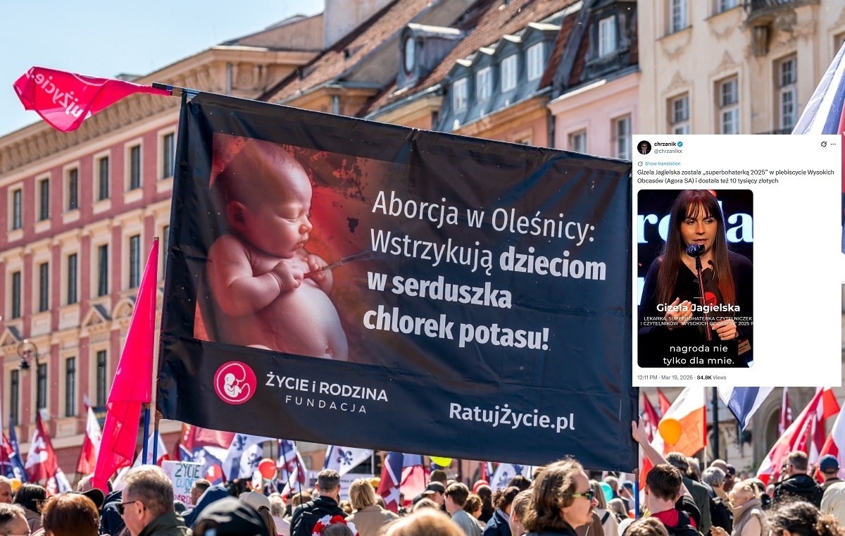 Aborcjonistka z Oleśnicy "Superbohaterką" czytelników "WO"