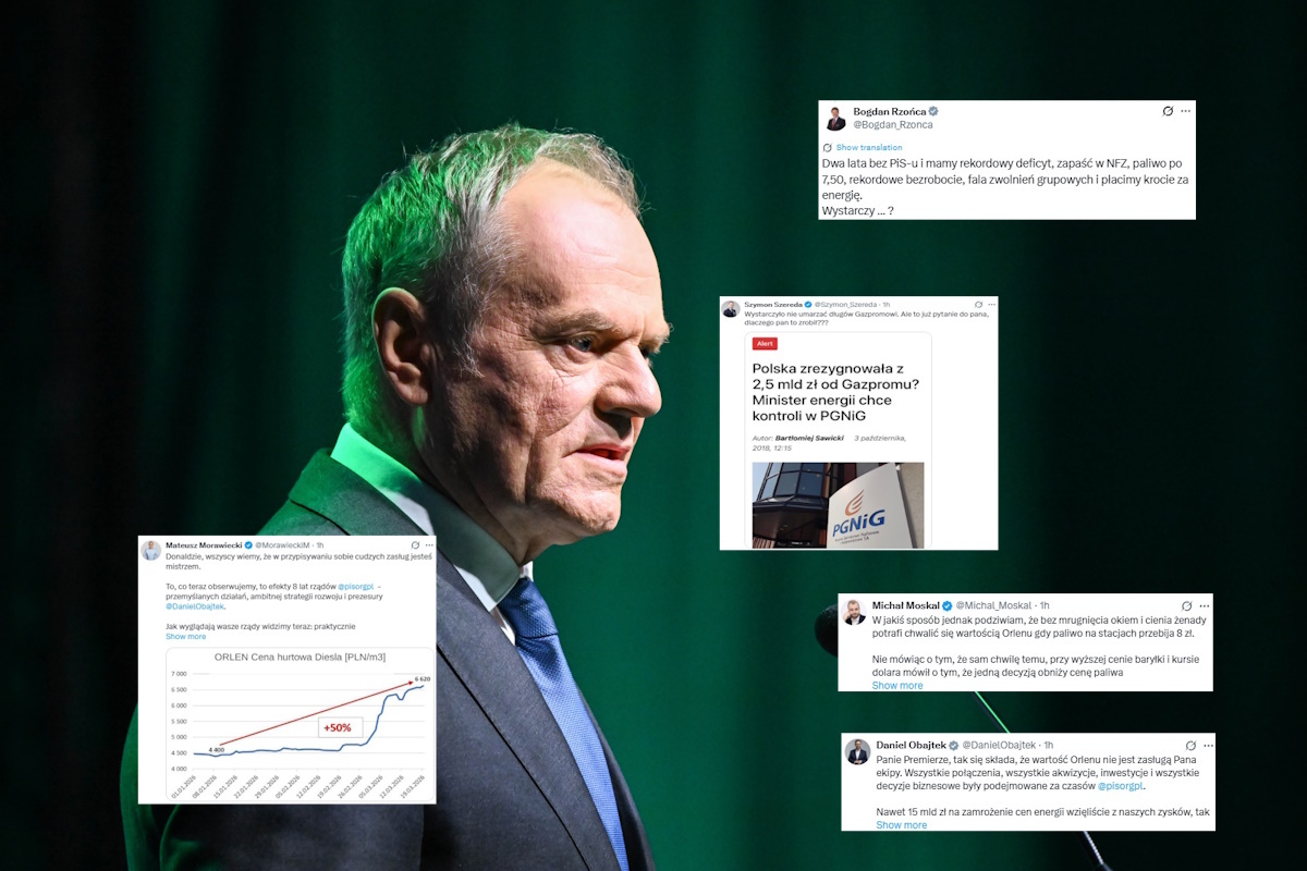 Tusk chciał uderzyć Orlenem w PiS. Przypomniano mu Gazprom
