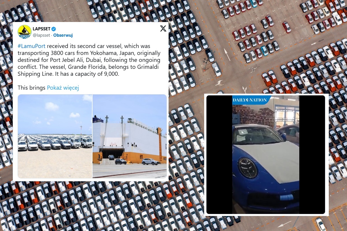 Tysiące luksusowych samochodów trafiło do kenijskiego portu