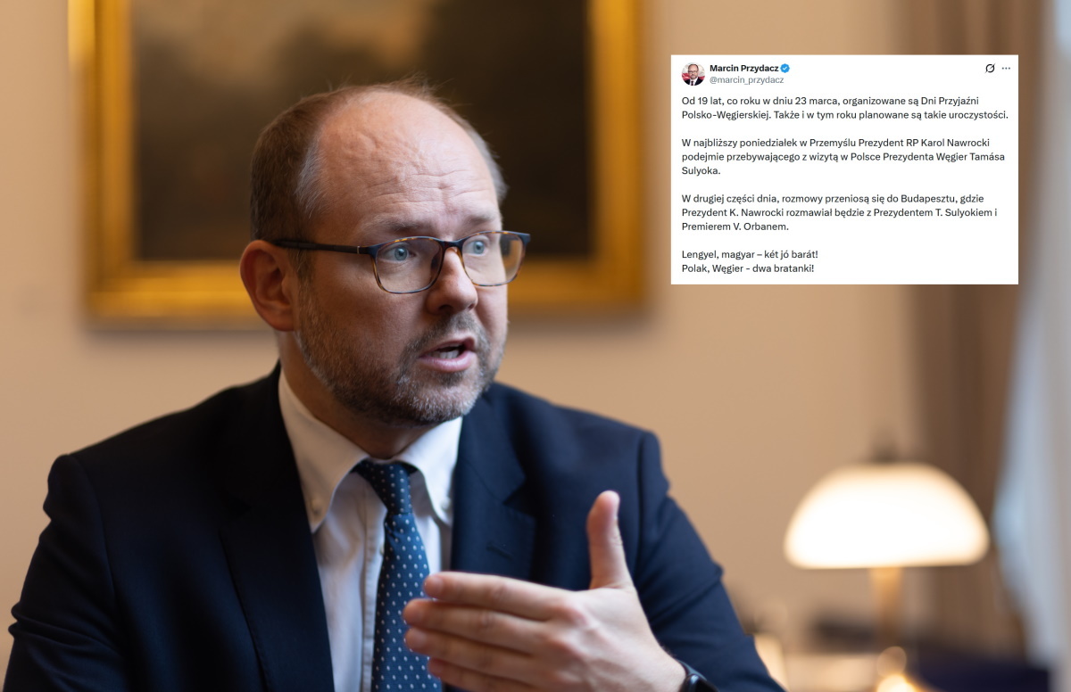 Przydacz zarzucił Tuskowi kłamstwo. Odpowiedział też Treli