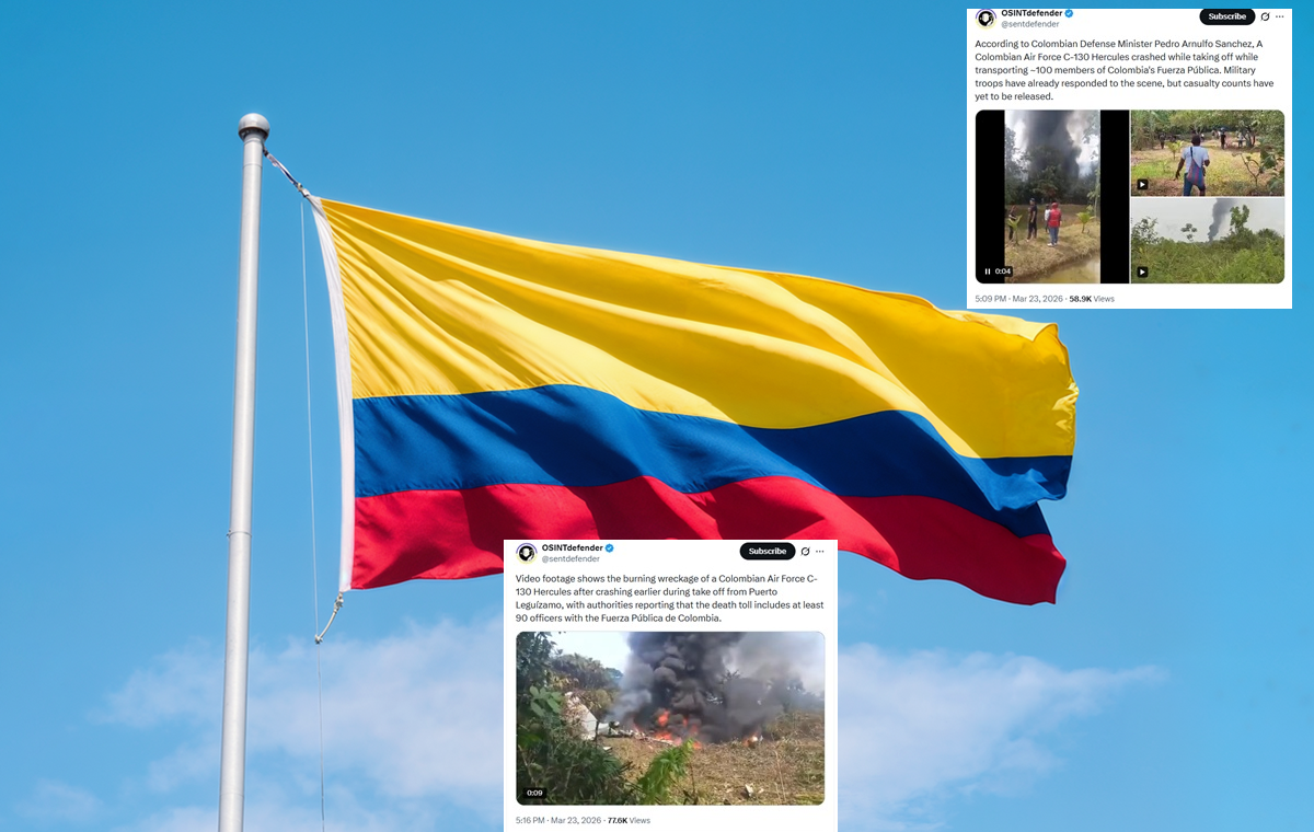 Katastrofa samolotu w Kolumbii. Na pokładzie było 110 osób