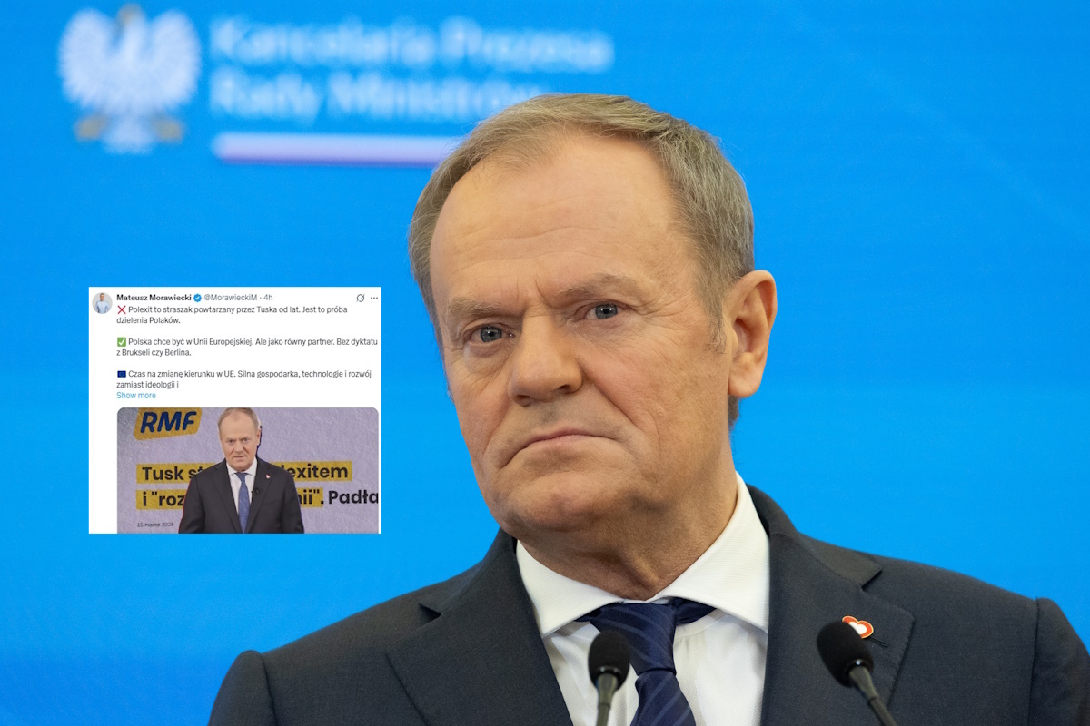 "Zatrwożony" Tusk straszy polexitem. Morawiecki: Od lat to samo