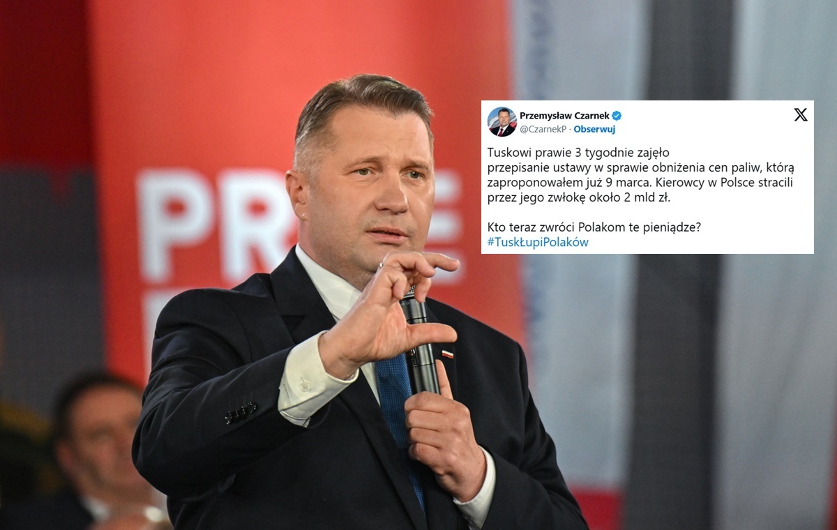 Czarnek: Tusk przepisywał moją ustawę 3 tygodnie. Złupił Polaków