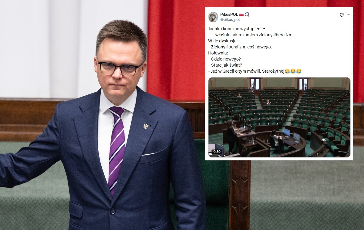Hołownia wyśmiał pomysł Jachiry na "zielony liberalizm"