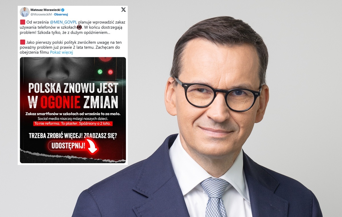 Zakaz używania telefonów w szkołach. Morawiecki: W końcu!