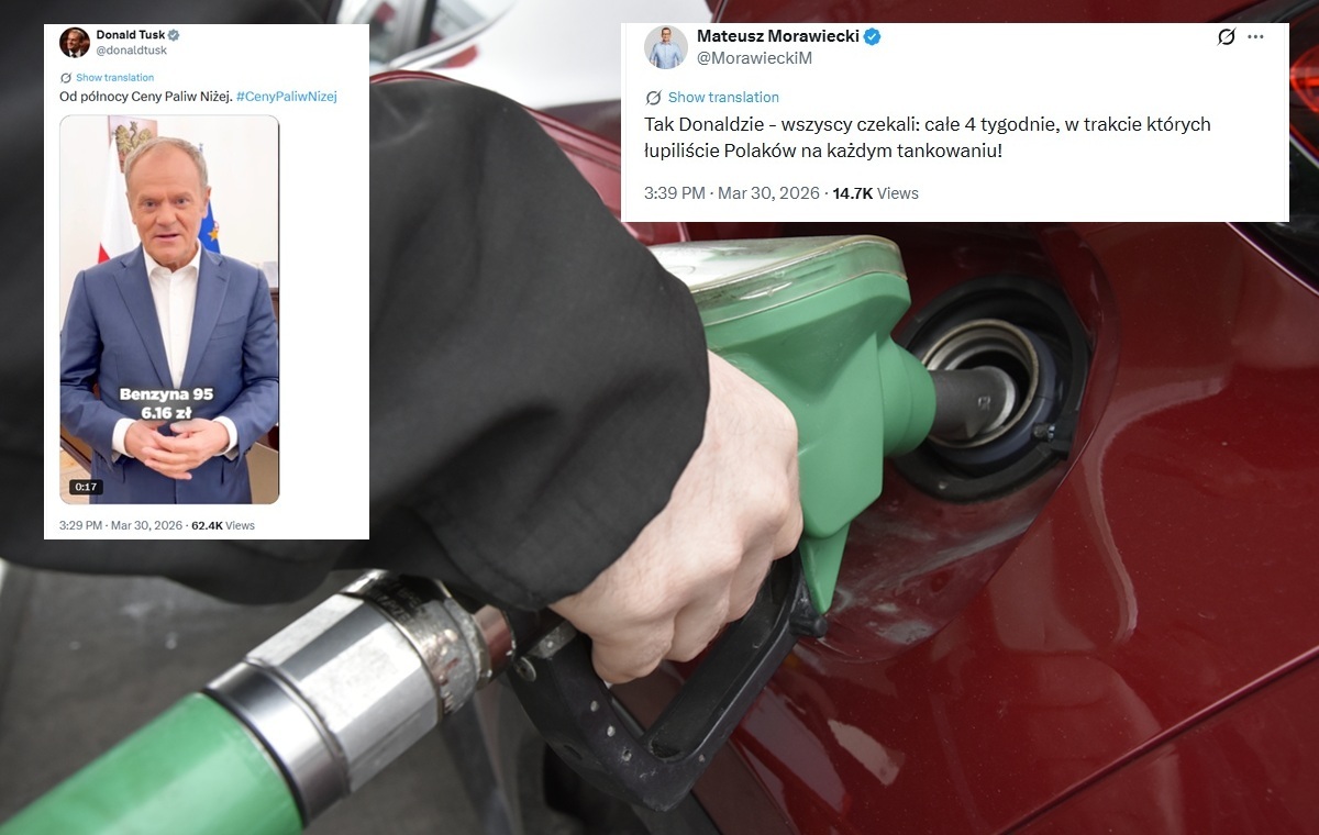 Tusk o cenach paliw. Morawiecki ripostuje: Łupiliście Polaków