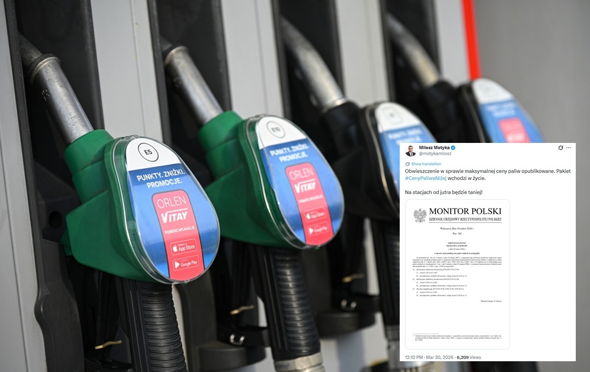Są maksymalne ceny paliw. "Od jutra na stacjach będzie taniej"