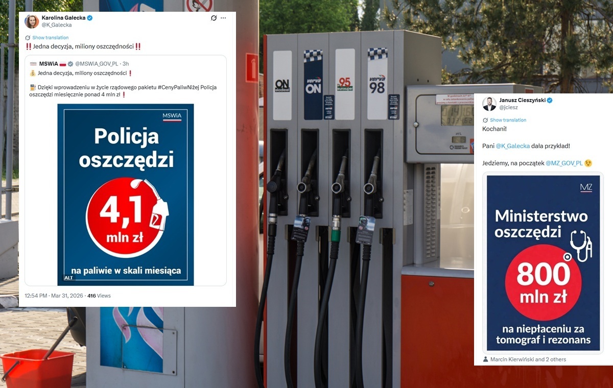 MSWiA chwali się, że... policja zaoszczędzi na paliwie!