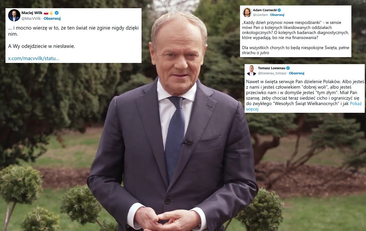 Это должны были быть пасхальные желания? Странная запись Tusk