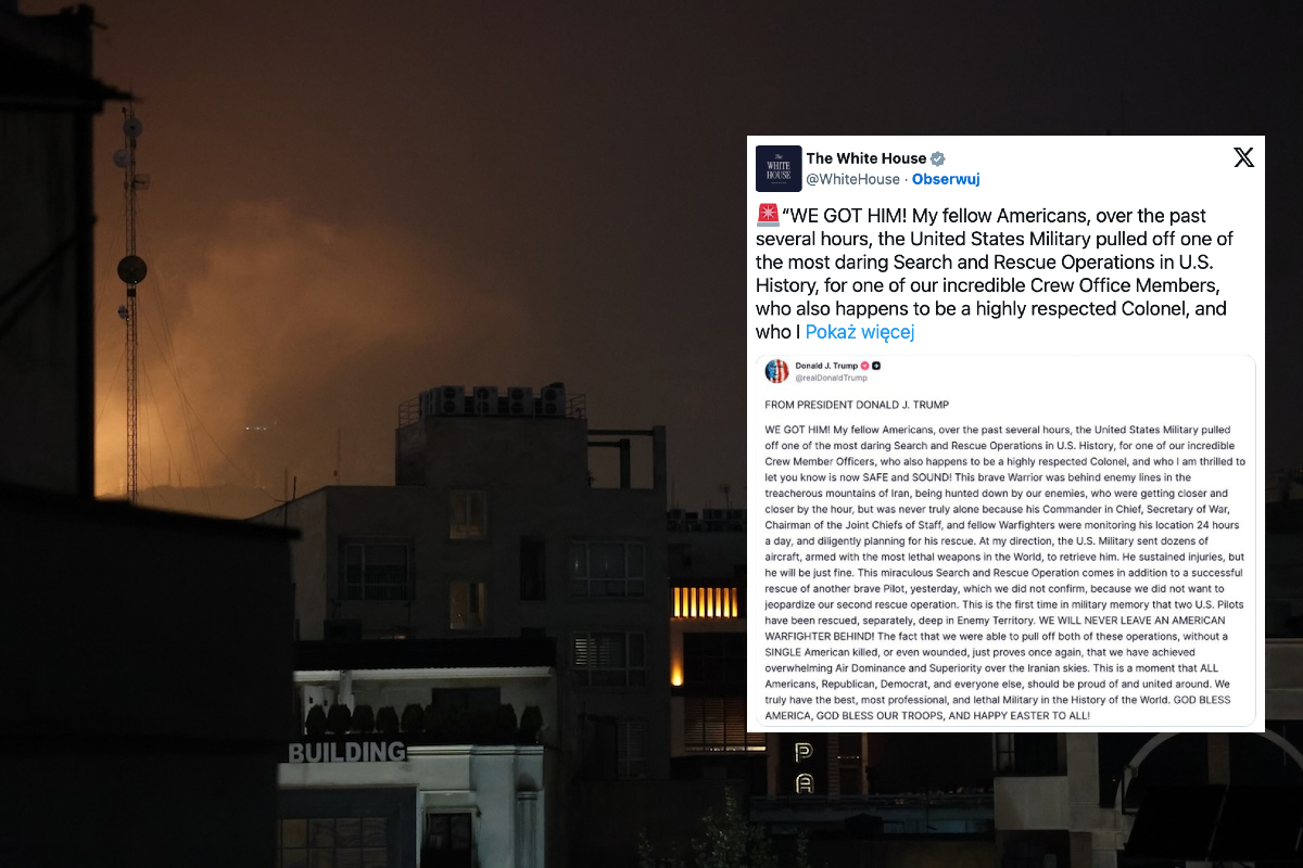 Pilot zestrzelonego F-16 uratowany! Trump: Mamy go!