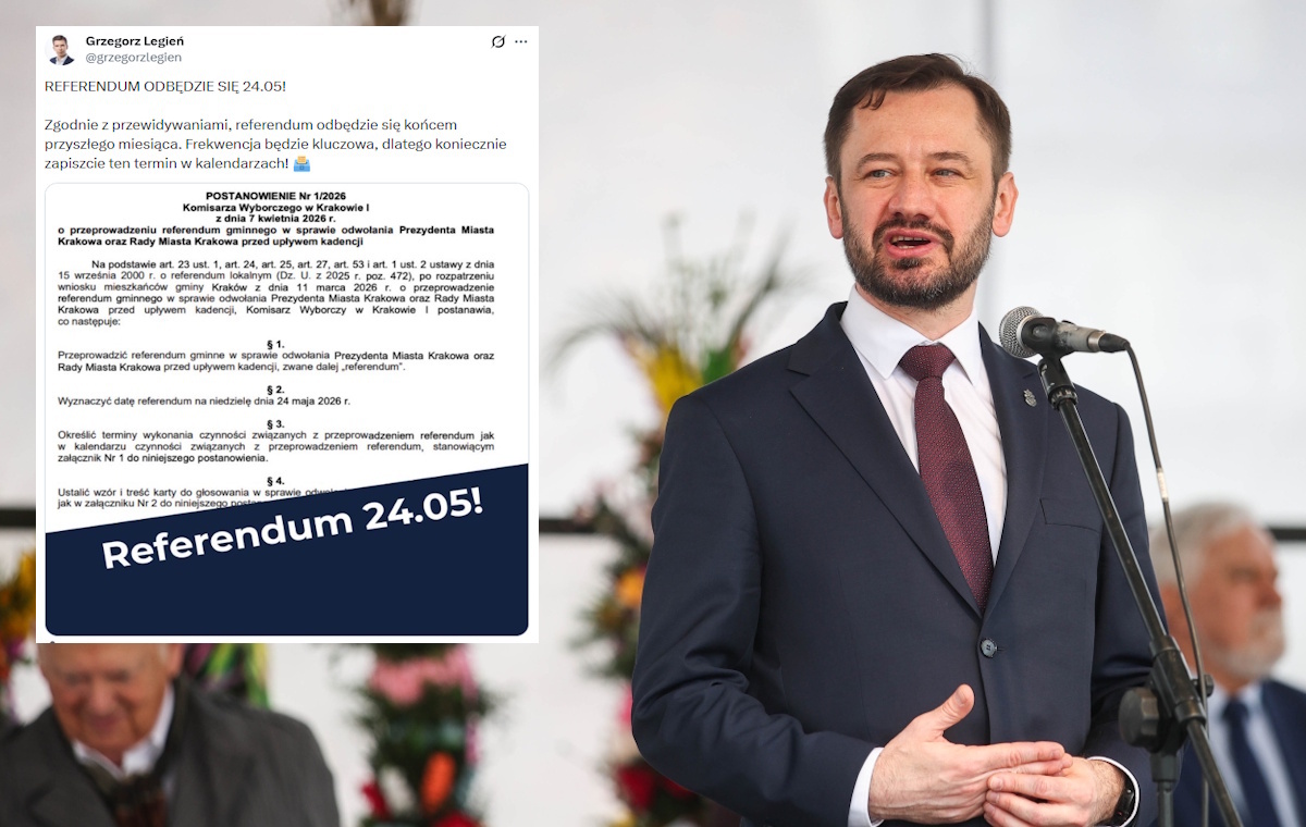 The date of the referendum on the dismissal of Miszalski and the Krakow Council is