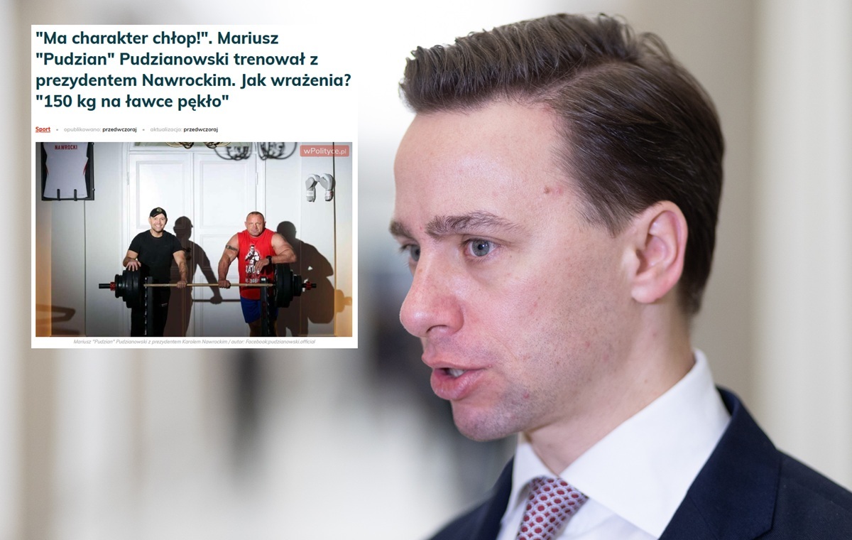 Prezydent trenował z "Pudzianem". Bosak odpowiada na krytykę