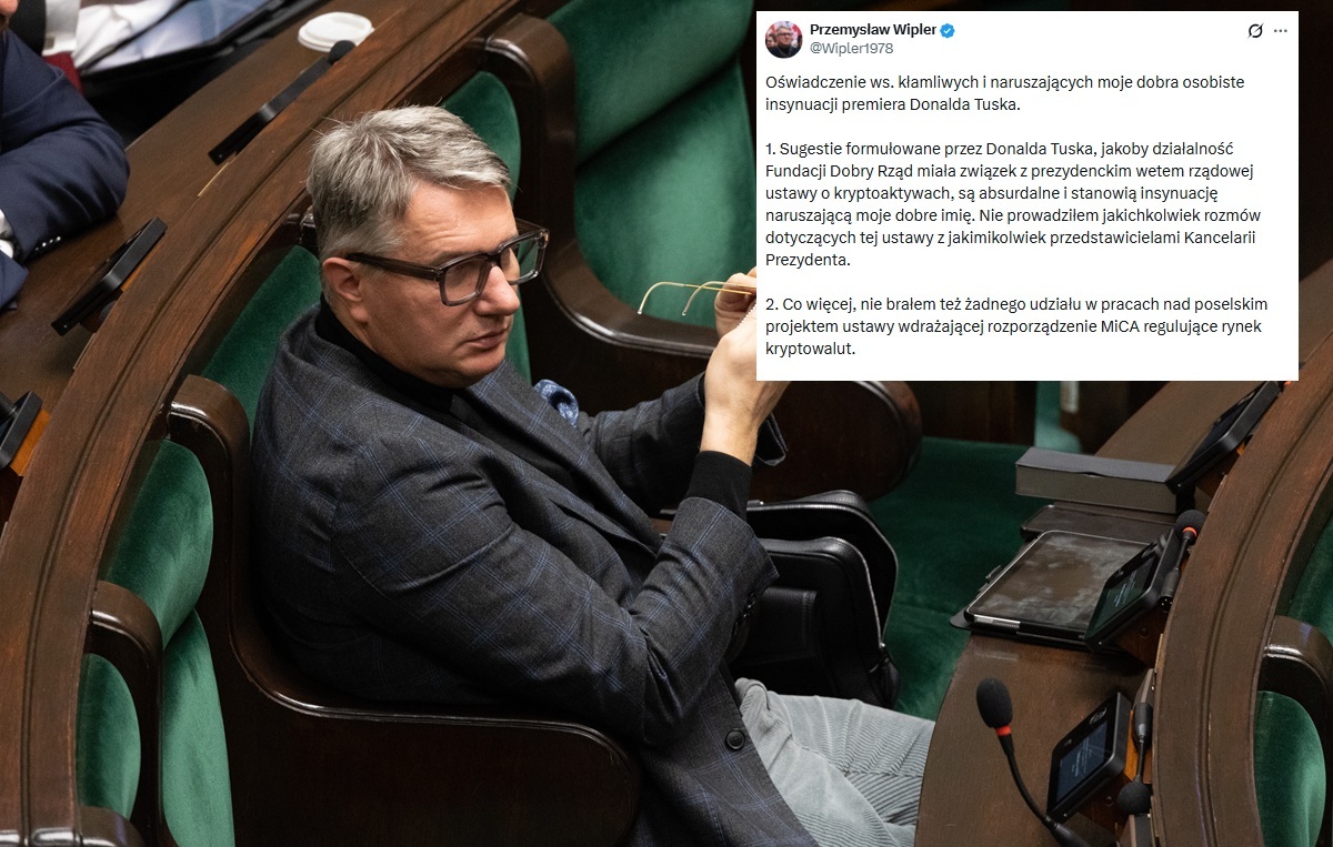 Wipler żąda przeprosin od Tuska: "Zapłaci za to"