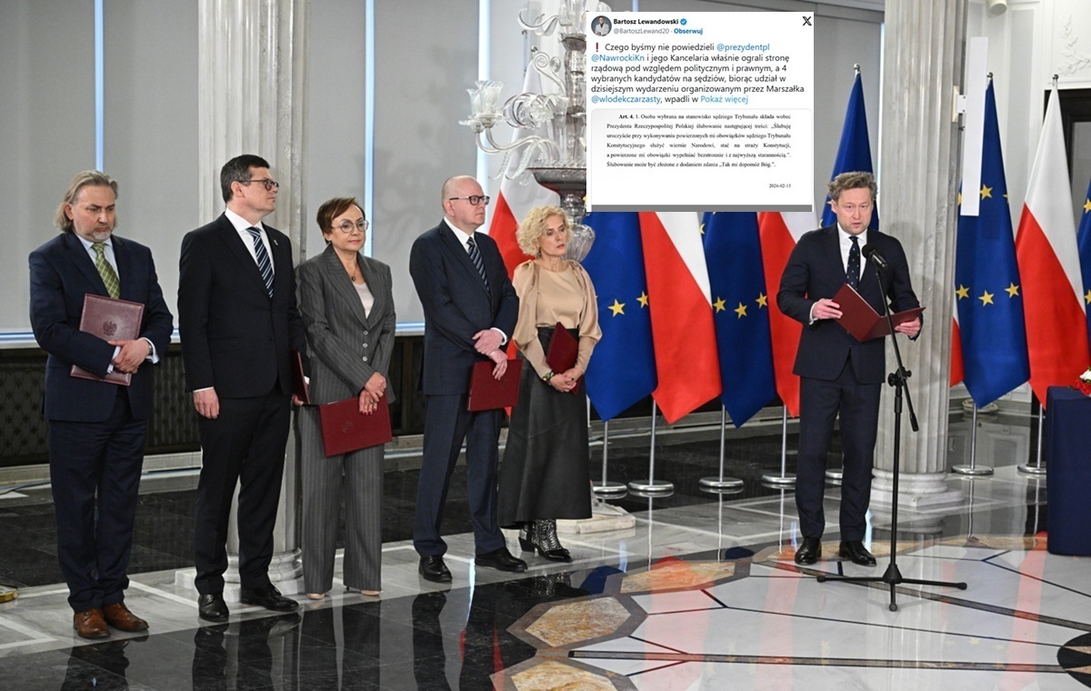 Избранные в Конституционный трибунал попадали в ловушку! Левандовский объясняет