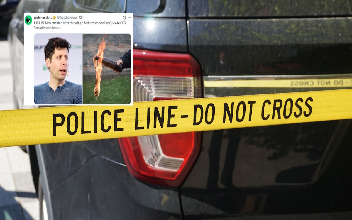 Dom dyrektora OpenAI obrzucony koktajlem mołotowa!