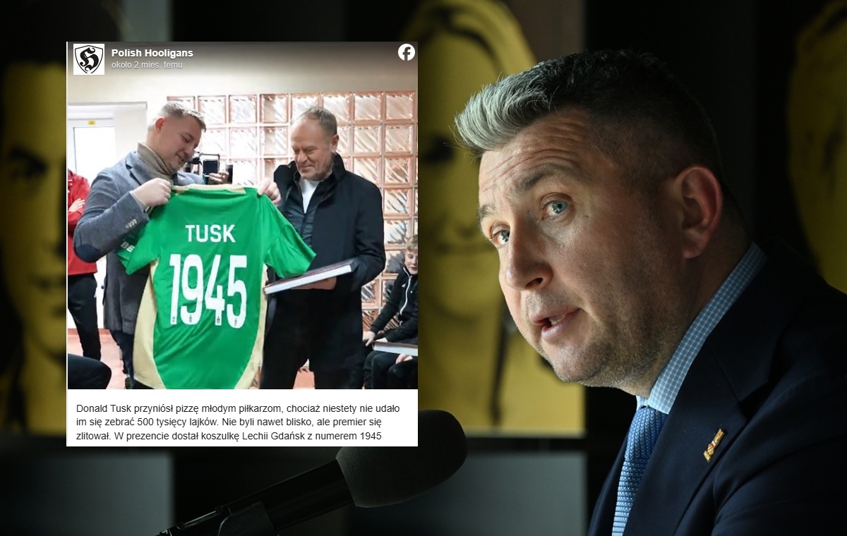 Dwa miesiące temu Tusk pozował z koszulką z logo Zondacrypto