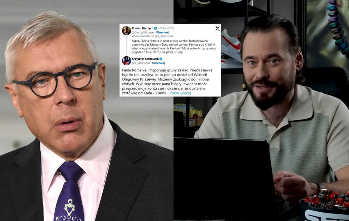 Giertych nie podjął zakładu Stanowskiego. "Czyli się Pan zes..ł"