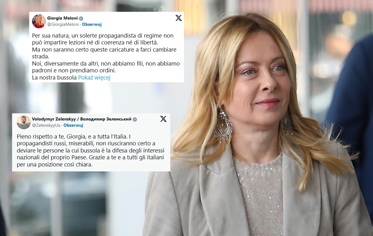 Meloni odpowiada na atak rosyjskiego propagandysty!