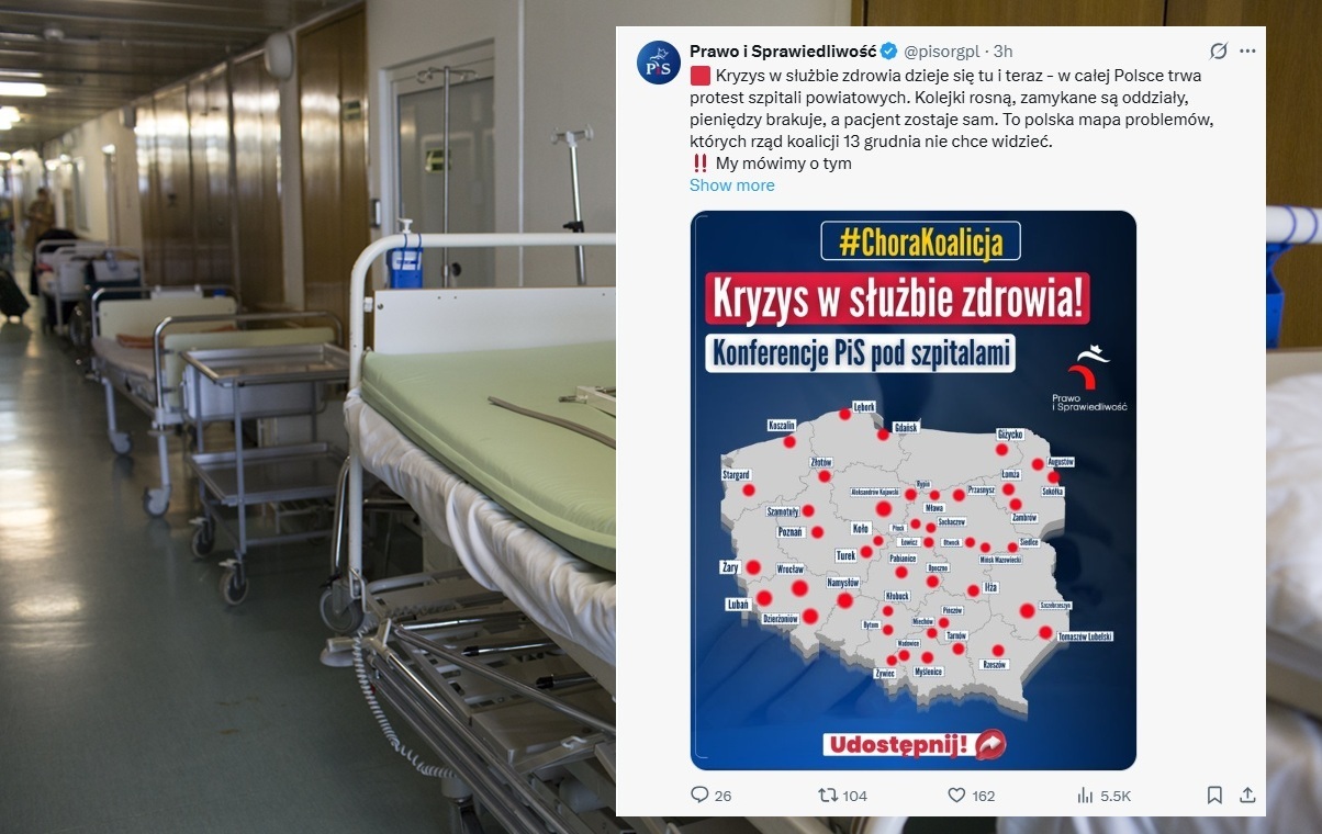 PiS przed szpitalami powiatowymi: Sobierańska-Grenda do dymisji!