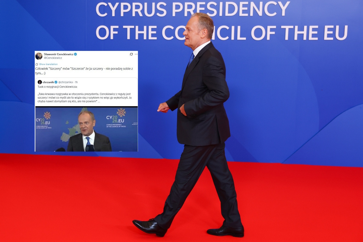 Prof. Cenckiewicz żartuje z Tuska: "Nie poradzę sobie z tym"