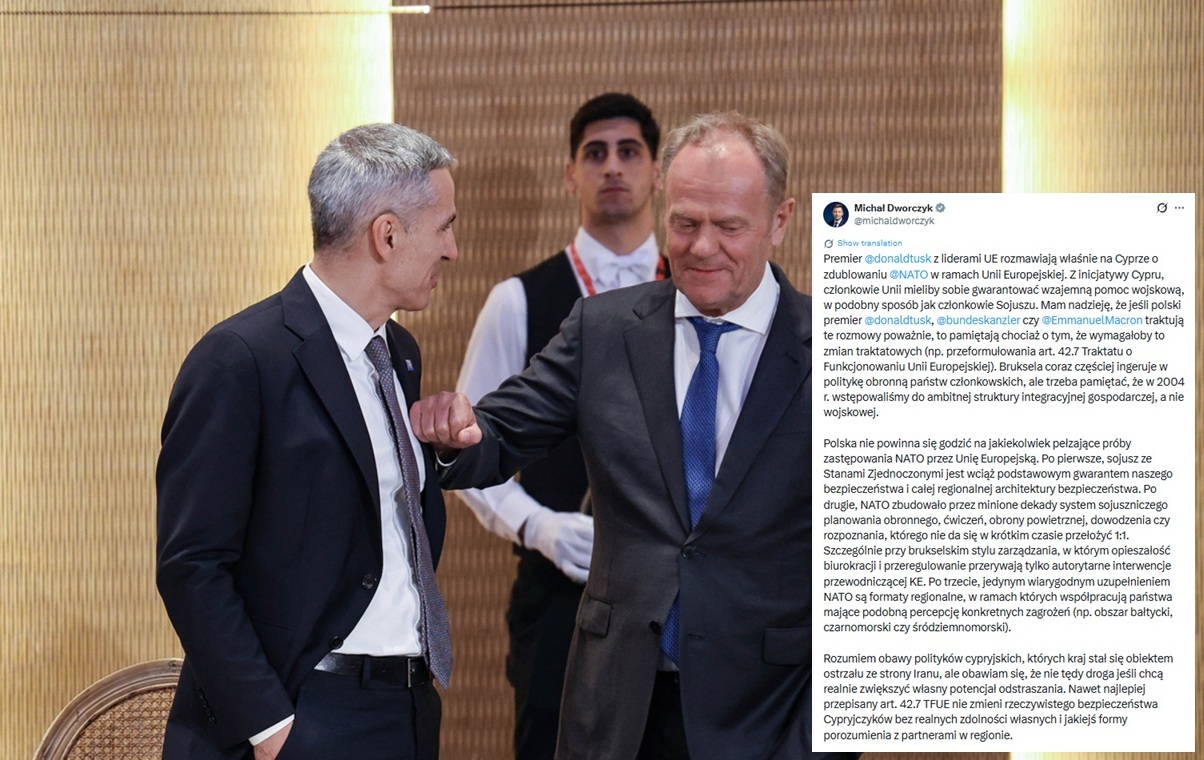 Tusk w "FT" podważa sojusz Polski z USA? Dworczyk ostrzega