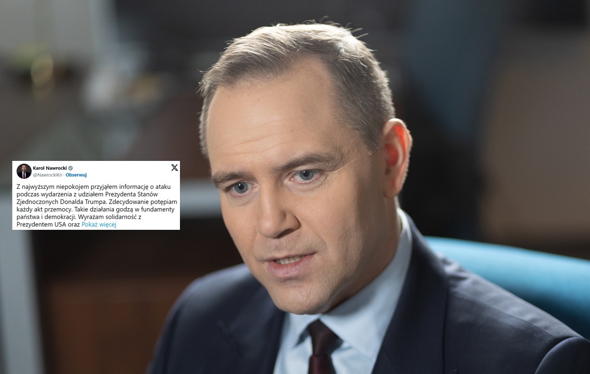 Prezydent Nawrocki potępił atak na Donalda Trumpa