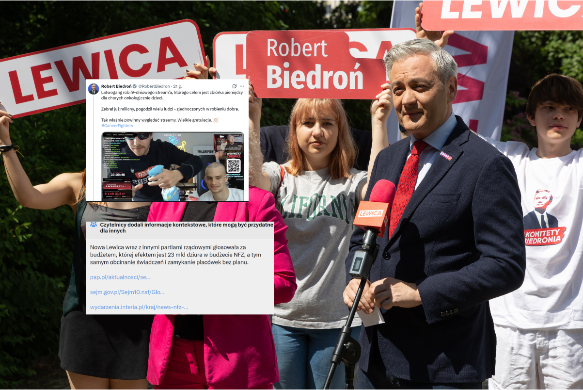 "Lans" Biedronia przy akcji dla dzieci. Internauci bez litości