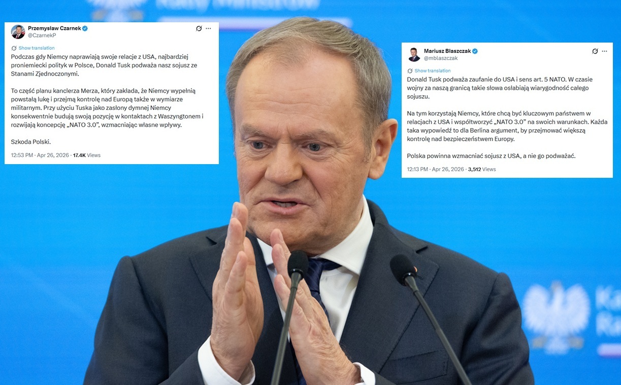 Szkodliwa wypowiedź Tuska o NATO i USA. Burza w sieci!