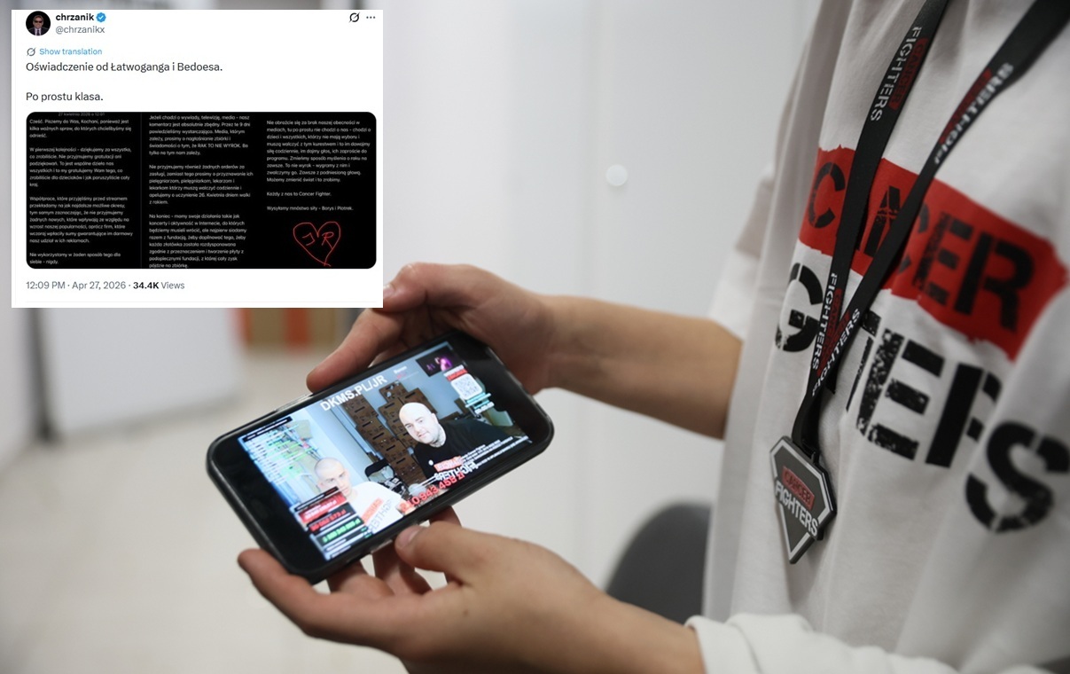 "Nie przyjmujemy gratulacji". Oświadczenie Bedoesa i Łatwoganga