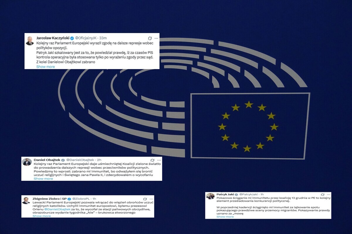 PE uchylił immunitety Jakiemu i Obajtkowi. Prezes PiS: Represje