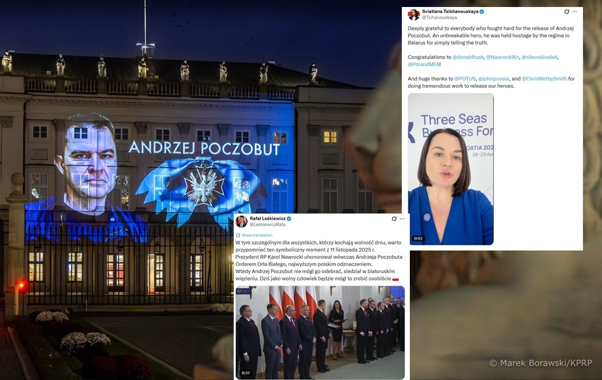 Poczobut wolny. Prezydentowi dziękuje m.in. Cichanouska