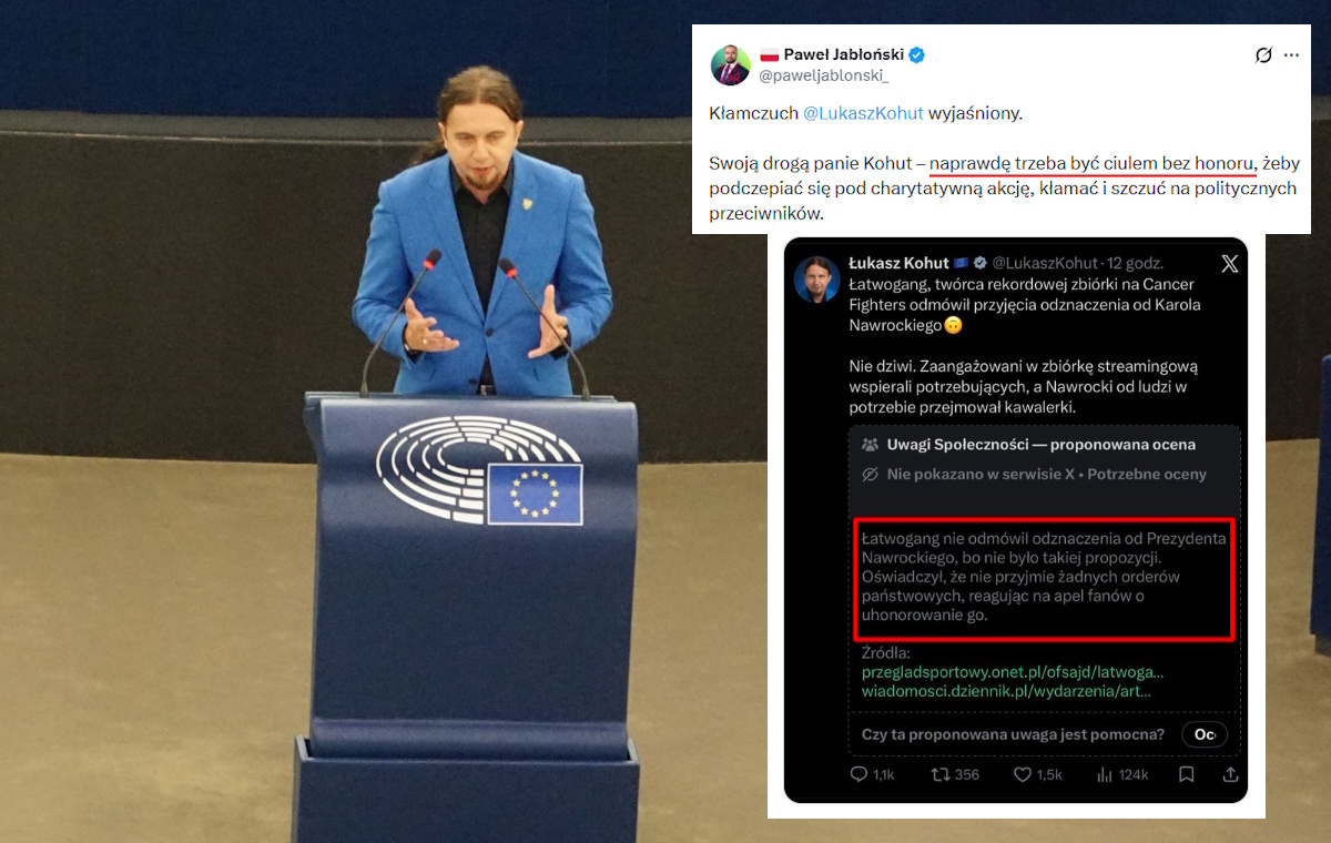 Jabłoński do Kohuta ws. Łatwoganga: Trzeba być ciulem bez honoru