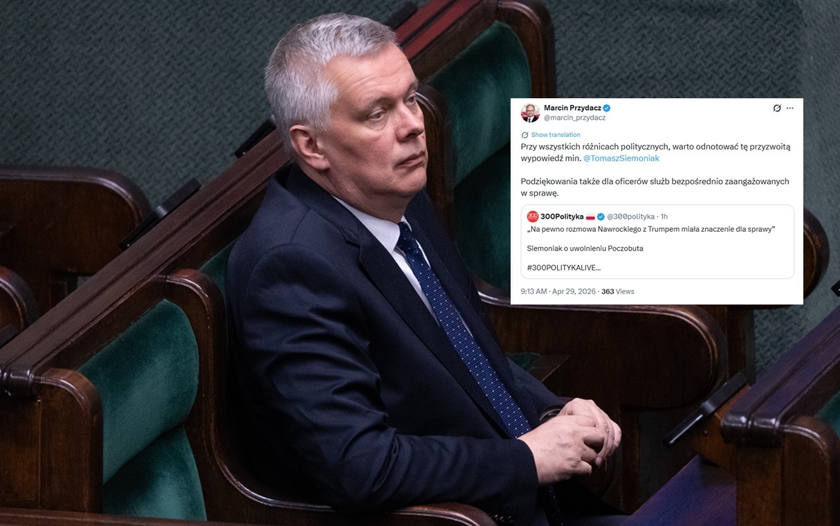 Poczobut wolny. Siemoniak docenił rolę prezydenta Nawrockiego