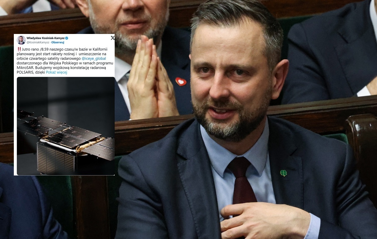 Szef MON: 4. satelita dla Wojska Polskiego ma trafić na orbitę