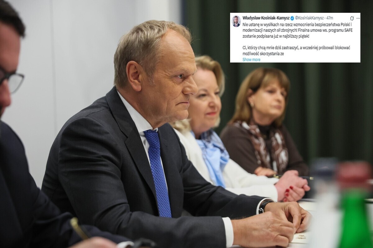 Tusk i Kosiniak-Kamysz świętują ws. SAFE