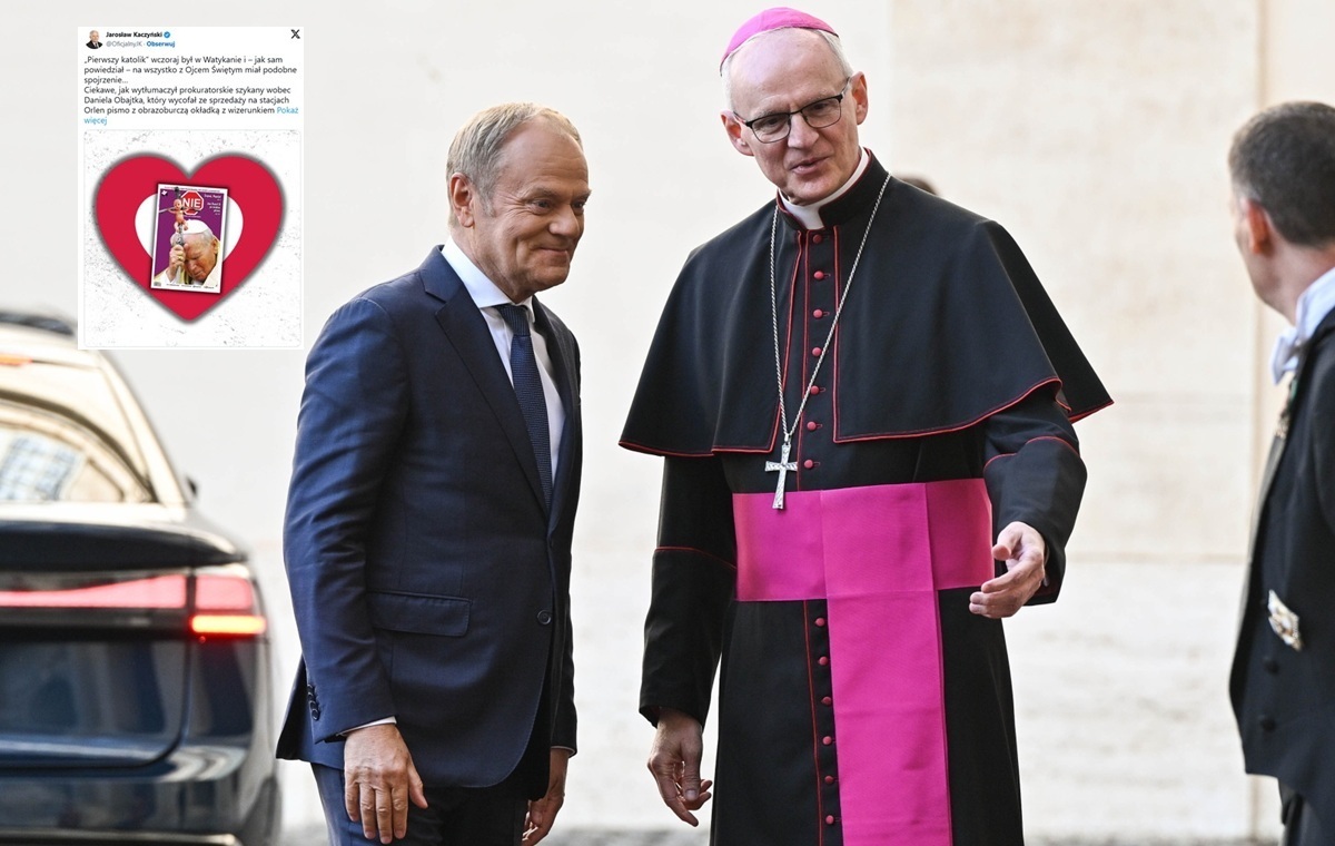 Tusk w Watykanie. Prezes PiS: "Hipokryzja do entej potęgi!"