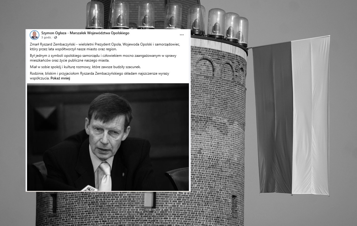 Zmarł Ryszard Zembaczyński - b. prezydent Opola, ojciec posła KO