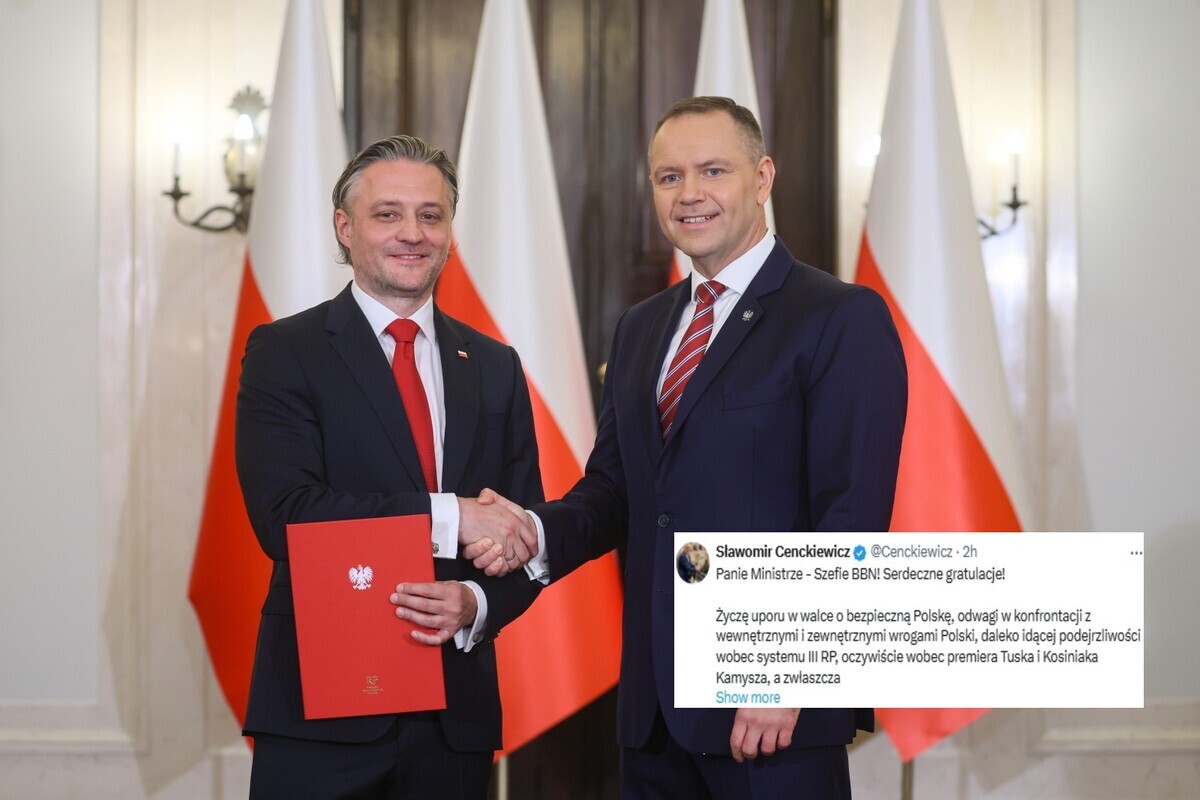 Oryginalne życzenia od byłego do nowego szefa BBN