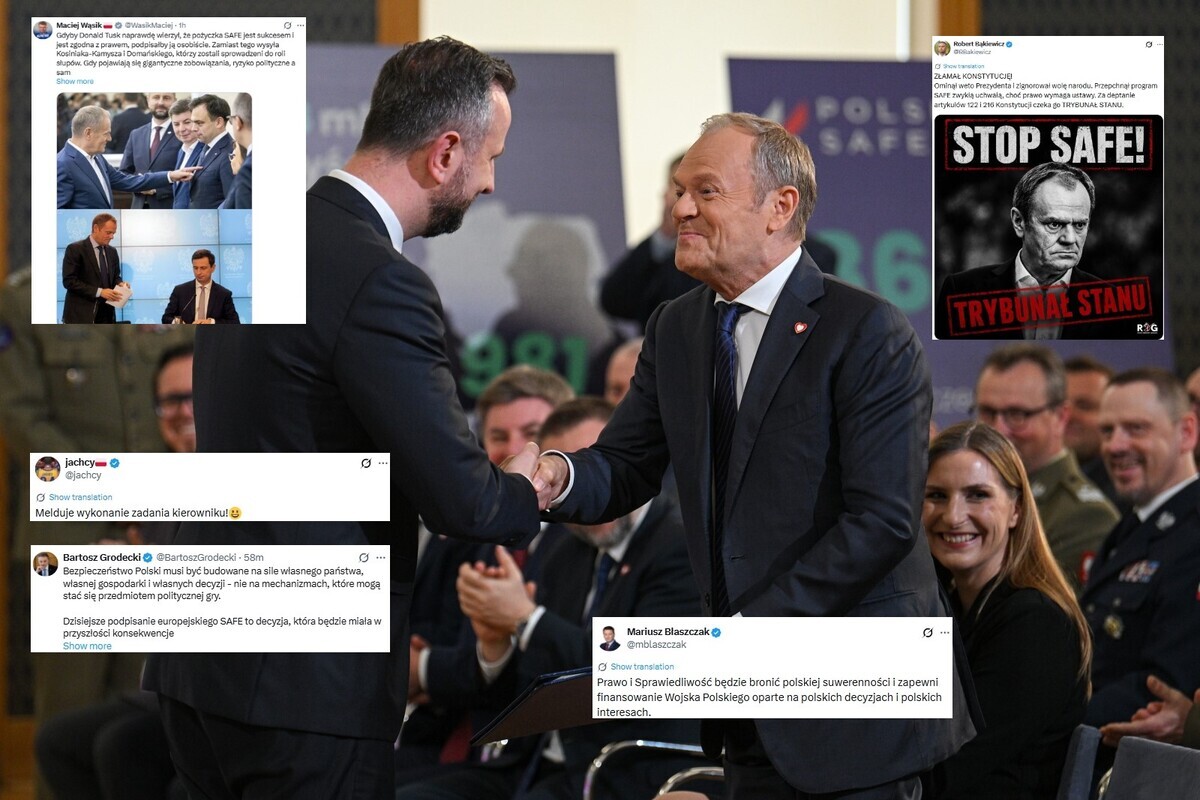 SAFE nielegalnie podpisany. W sieci zawrzało! "Tusk chowa się"