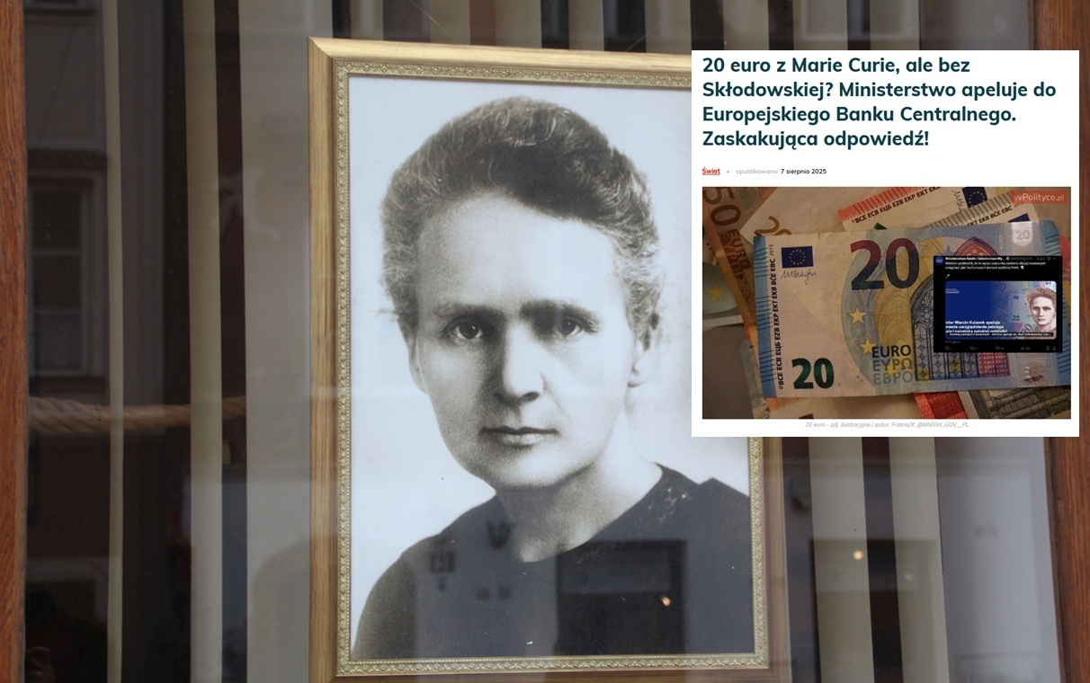 Unia i Francuzi chcą nam ukraść noblistkę? Sprawa banknotu